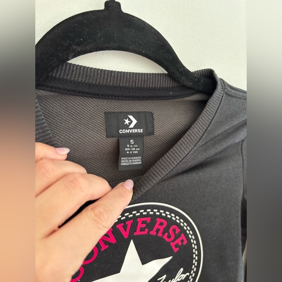 Converse Kids (4-5) Solar Fleece Crewneck Sweatshirt NWT - Picture 6 of 7